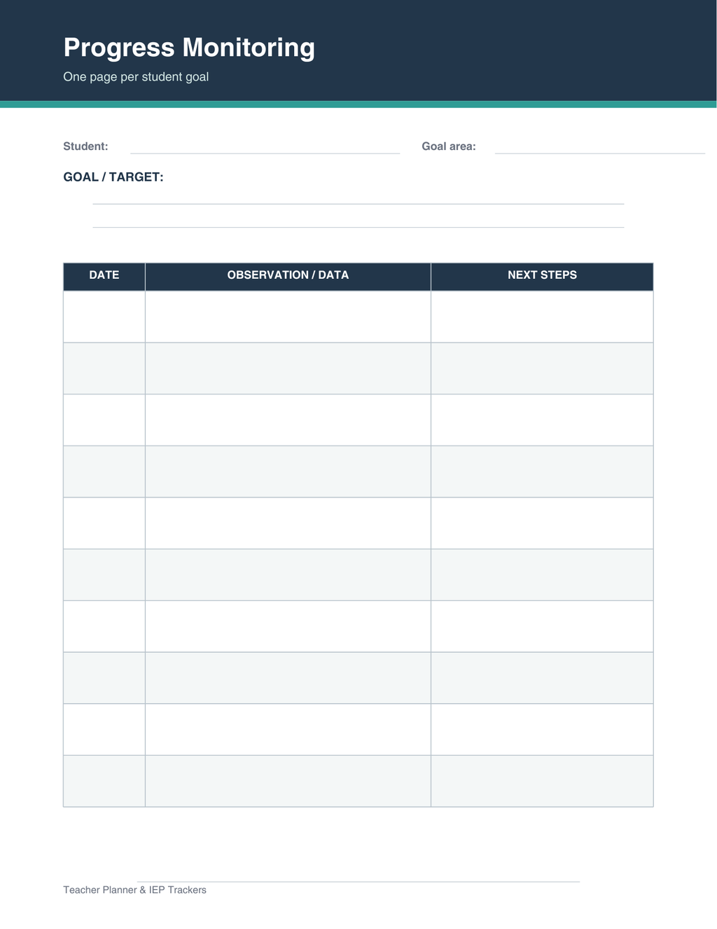 Teacher Cabinet (Teacher Life Planner + IEP/Classroom Trackers)