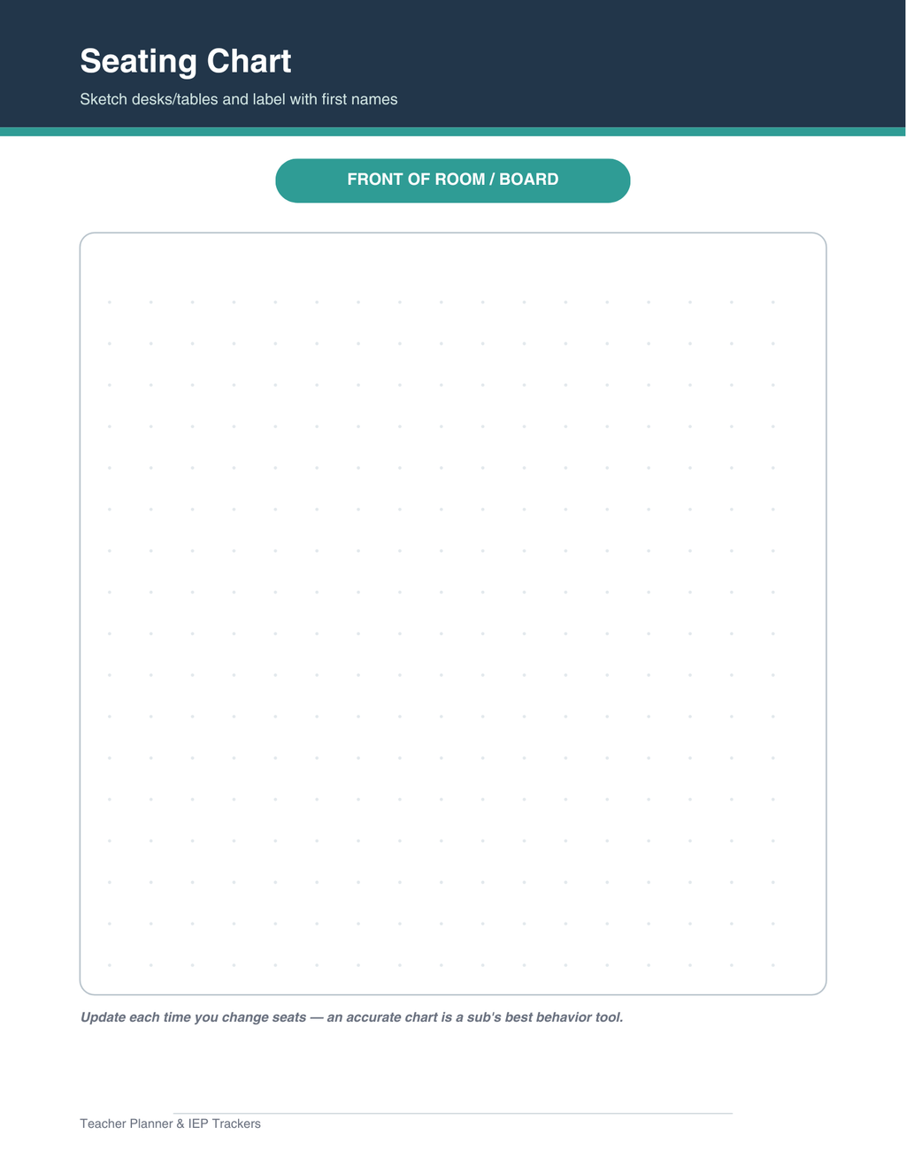 Teacher Cabinet (Teacher Life Planner + IEP/Classroom Trackers)