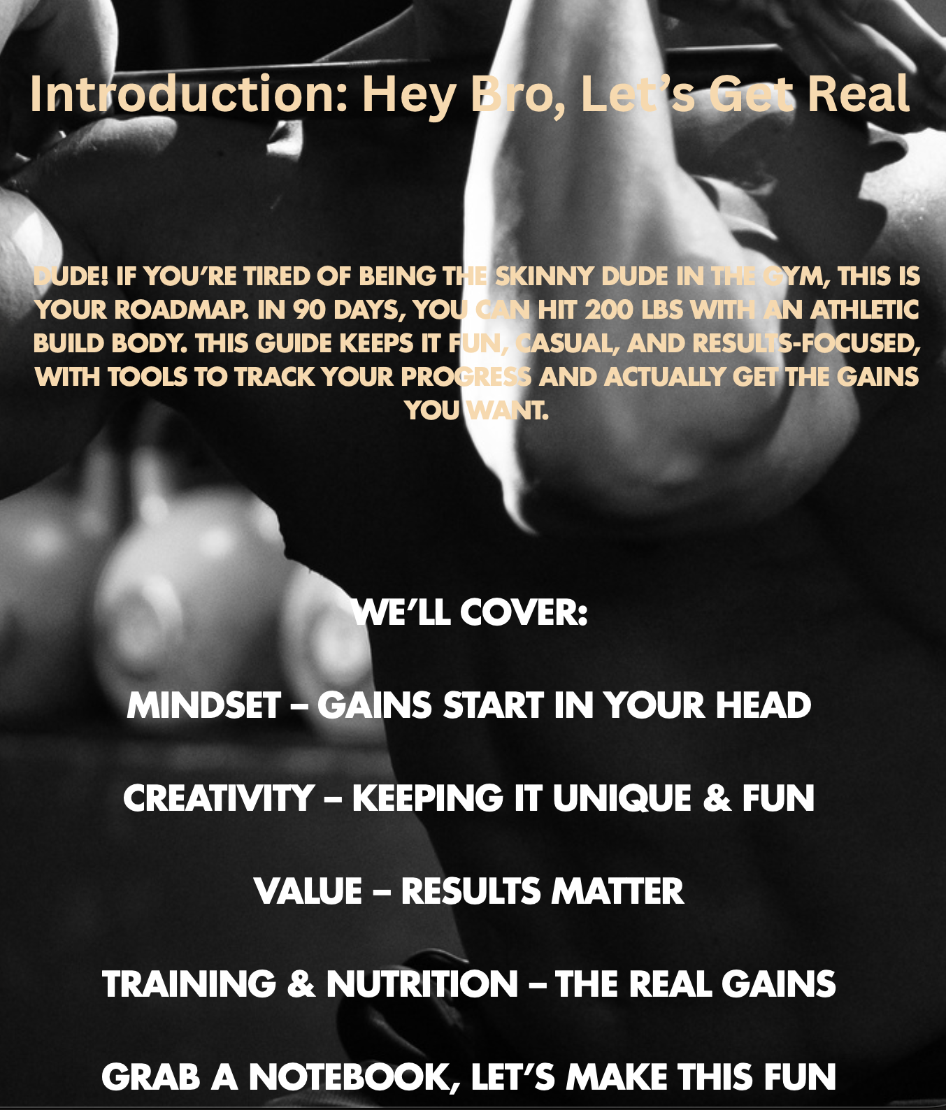 200lbs in 90 Days: The Skinny Bro’s Guide to an Athletic Build