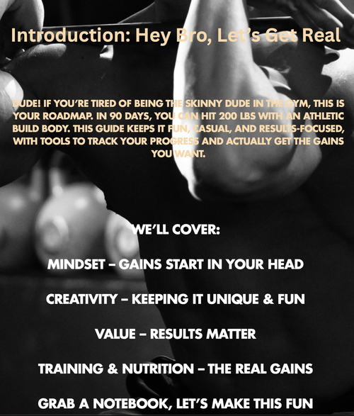 200lbs in 90 Days: The Skinny Bro’s Guide to an Athletic Build