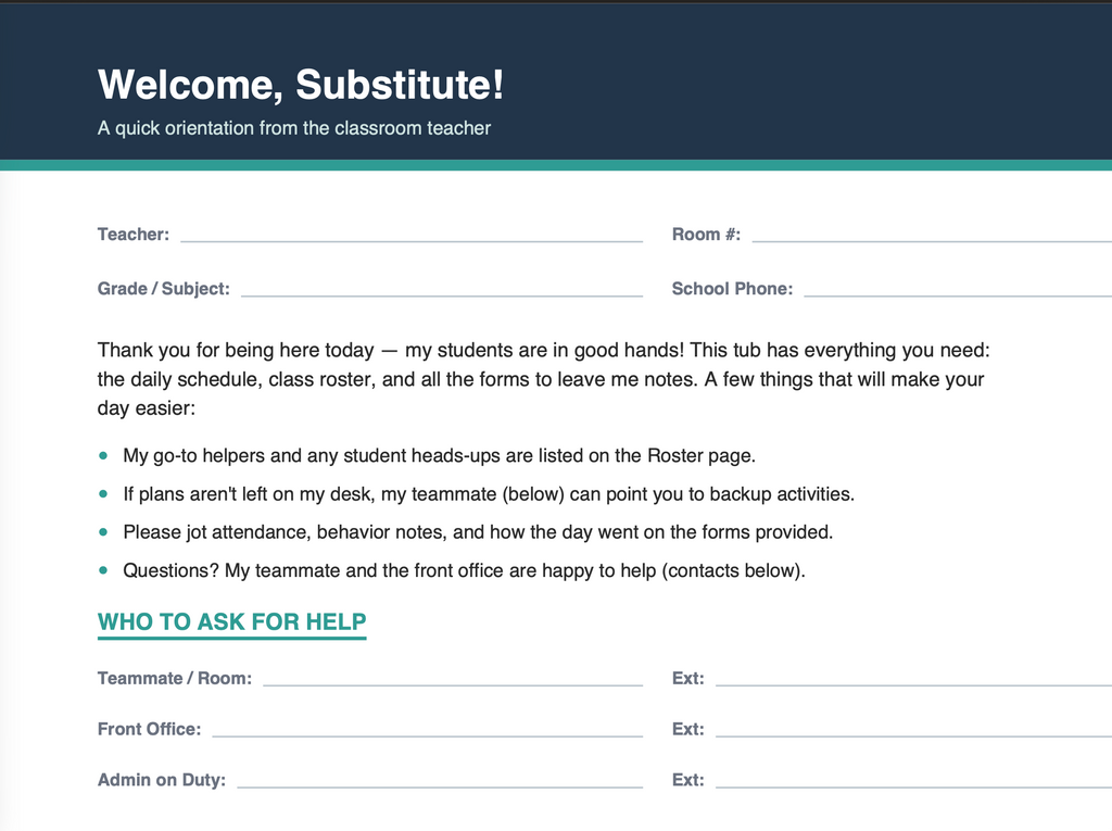 Admin Logs + Printable Student Activities (Bundle)
