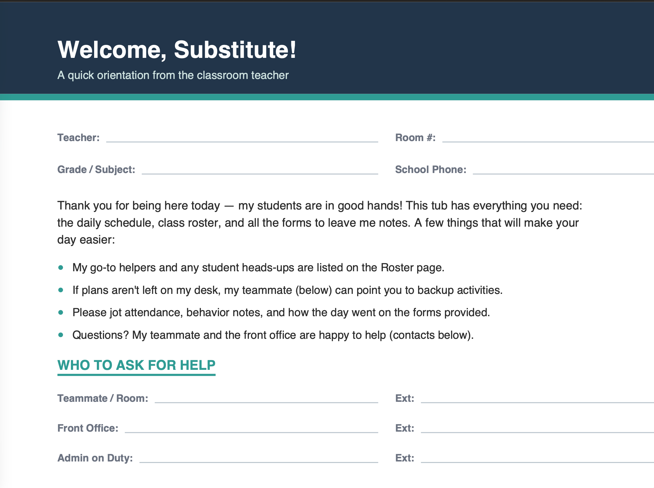 Admin Logs + Printable Student Activities (Bundle)