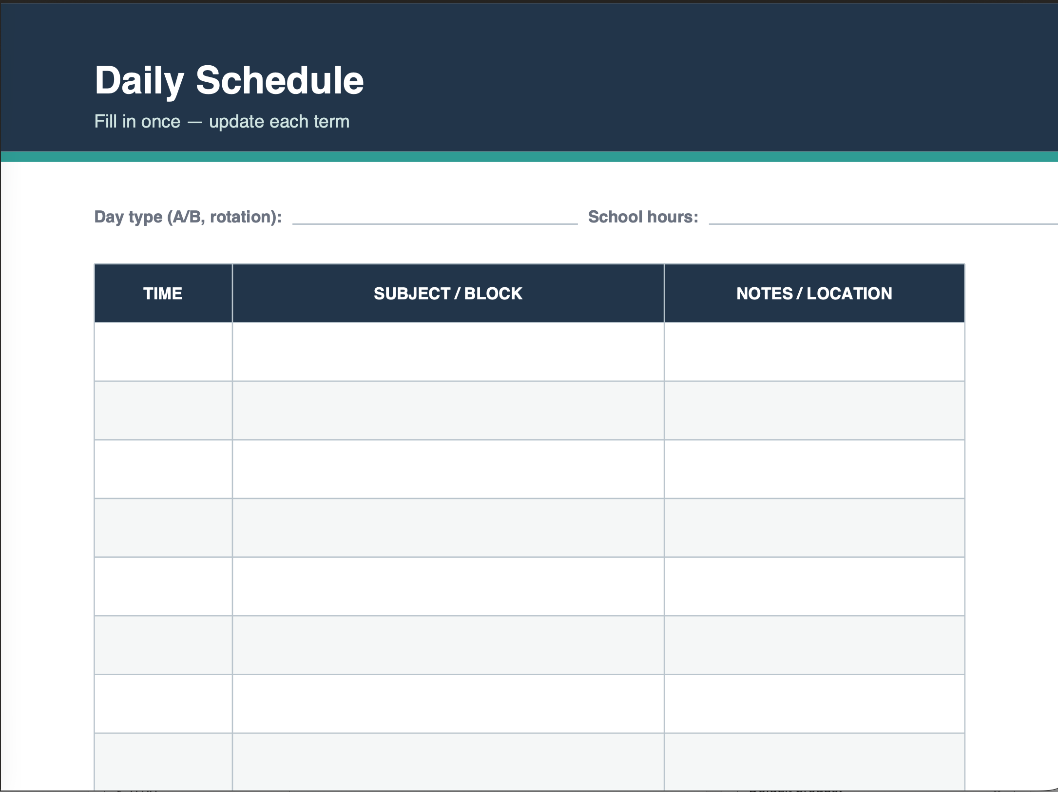 Admin Logs + Printable Student Activities (Bundle)